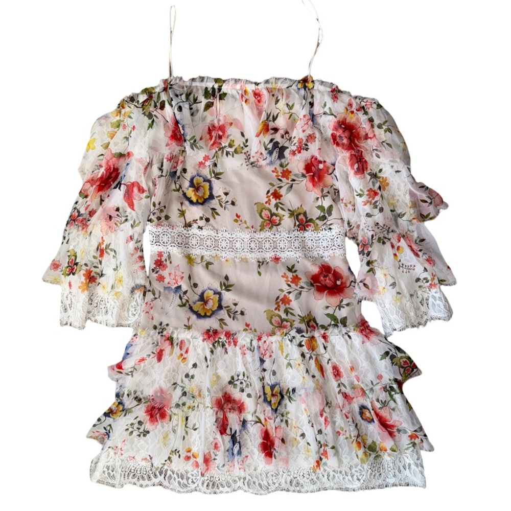 Alice + Olivia Santos Cold Shoulder Dress - Size 6